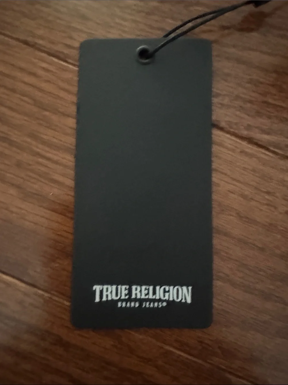True Religion Black Jeans with Red Contrast Stitching